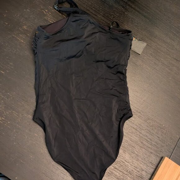 ⬇️PD⬇️KURT GEIGER London Kensington One Shoulder Rhinestone Swim Wear - Picture 4 of 6